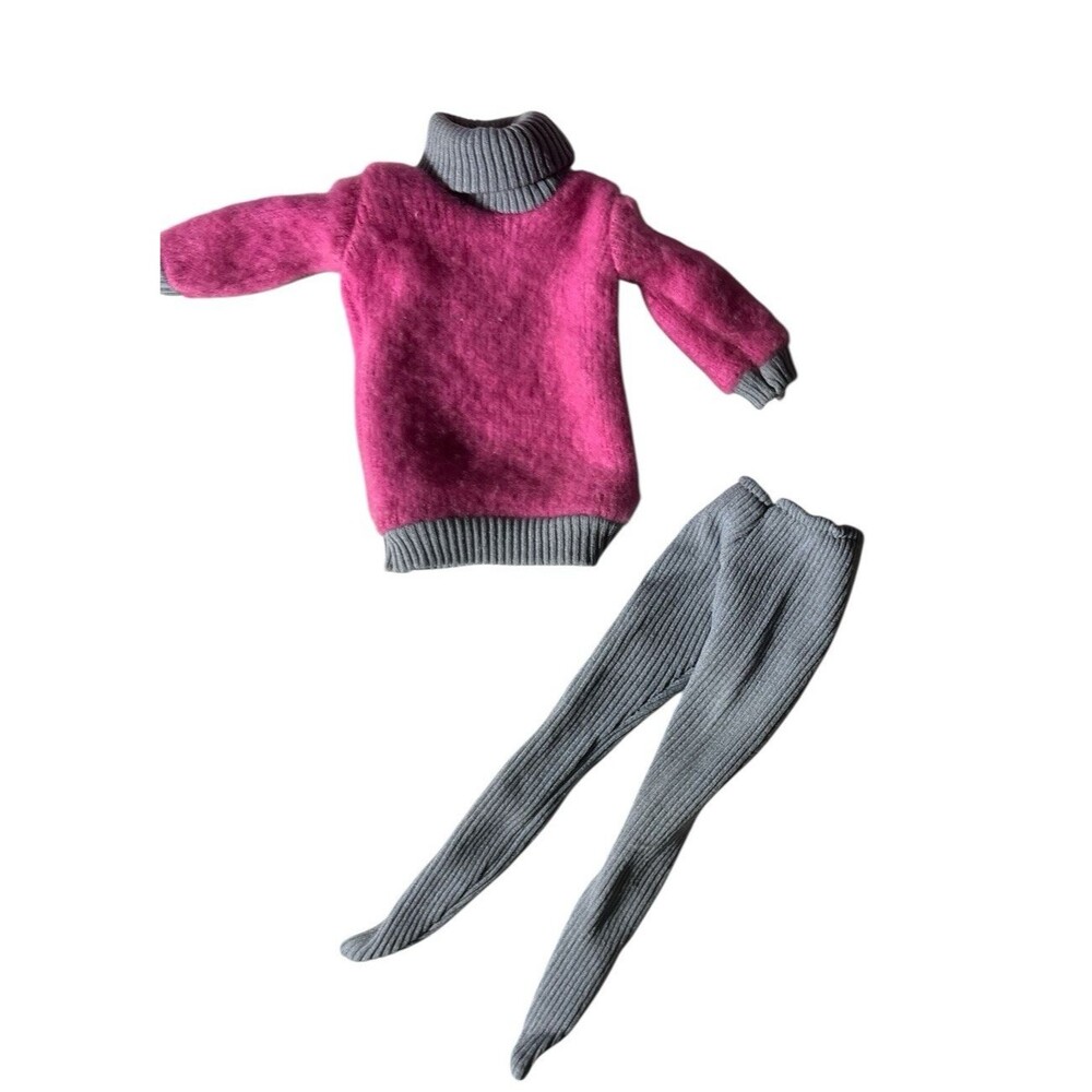 Vintage Brooke Shields Doll Clothes Sweater Tights 1980s